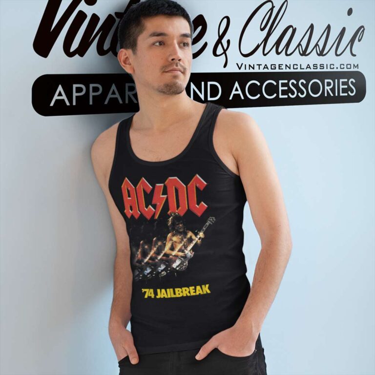 Acdc Shirt Album 74 Jailbreak Tank Top Racerback Acdc Shirt Album 74 Jailbreak Tank Top Racerback