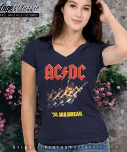 Acdc Shirt Album 74 Jailbreak V Neck TShirt