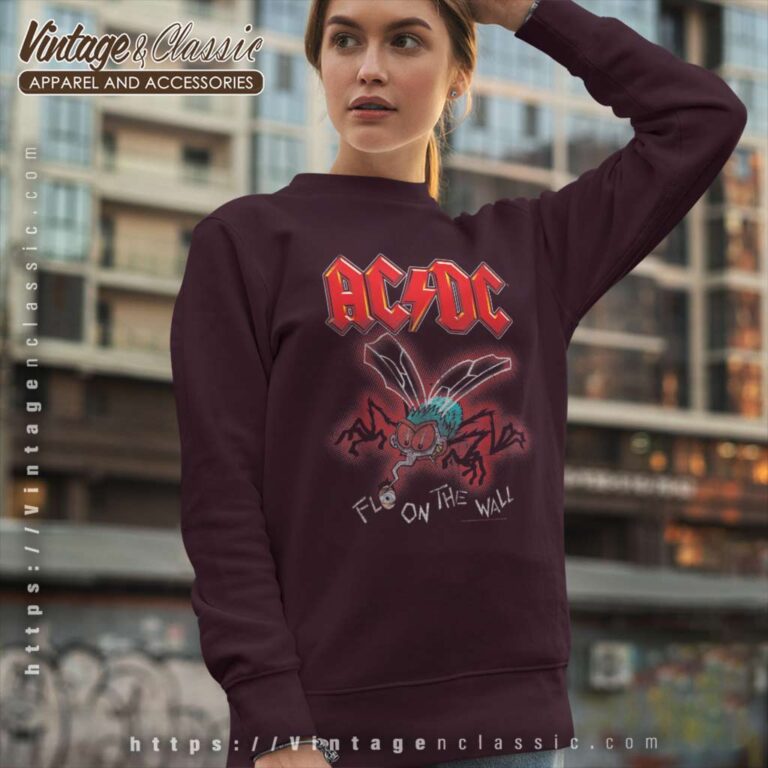 Acdc Shirt Album Fly On The Wall Sweatshirt Acdc Shirt Album Fly On The Wall Sweatshirt