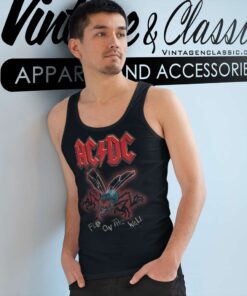 Acdc Shirt Album Fly On The Wall Tank Top Racerback