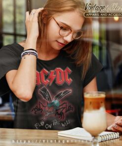 Acdc Shirt Album Fly On The Wall Women TShirt