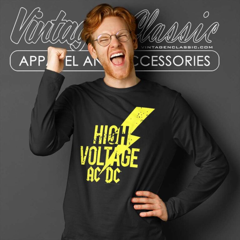 Acdc Shirt Album High Voltage Long Sleeve Tee Acdc Shirt Album High Voltage Long Sleeve Tee