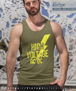Acdc Shirt Album High Voltage Tank Top Racerback