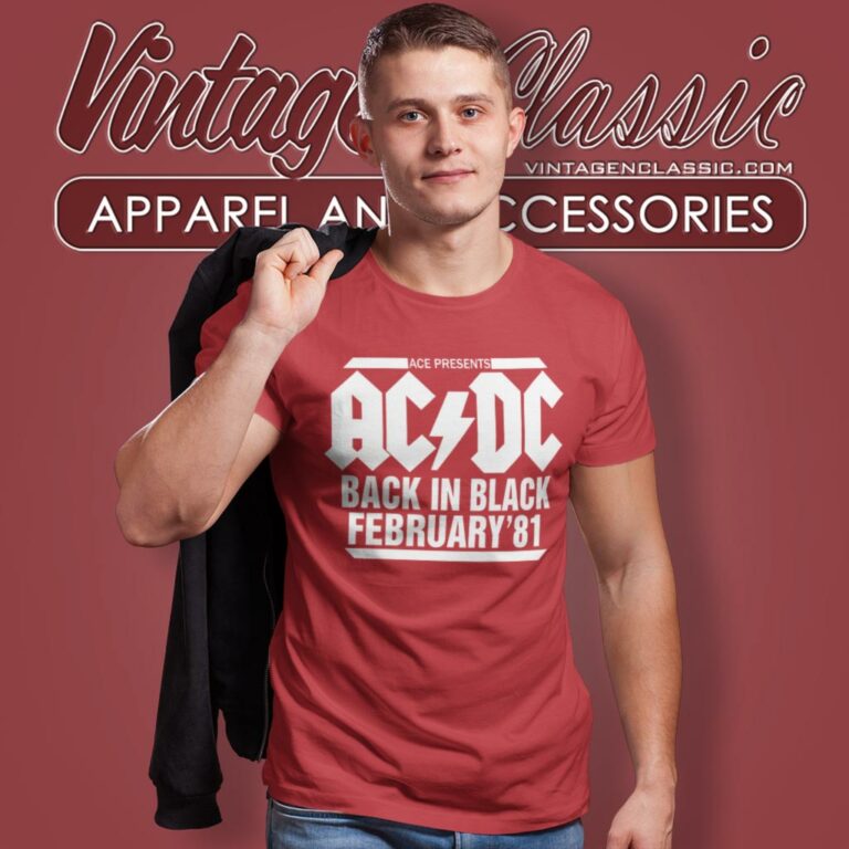 Acdc Shirt Back In Black Australian T Shirt Acdc Shirt Back In Black Australian T Shirt