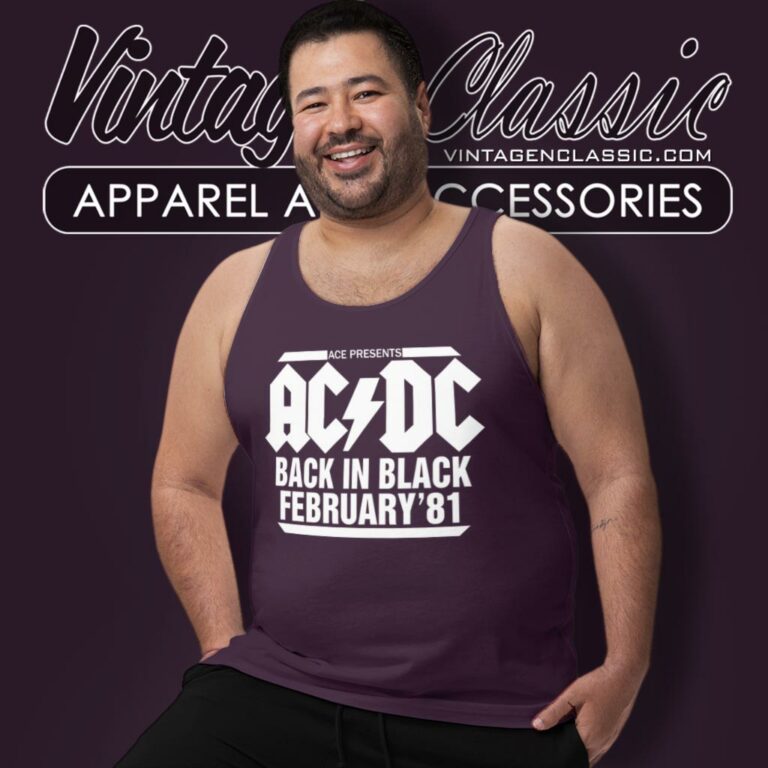 Acdc Shirt Back In Black Australian Tank Top Racerback Acdc Shirt Back In Black Australian Tank Top Racerback