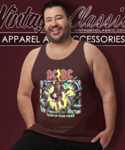 Acdc Shirt Blow Up Your Video Tour Tank Top Racerback