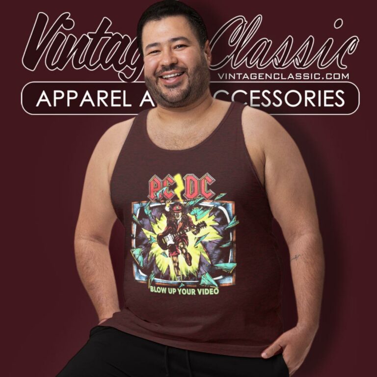 Acdc Shirt Blow Up Your Video Tour Tank Top Racerback Acdc Shirt Blow Up Your Video Tour Tank Top Racerback