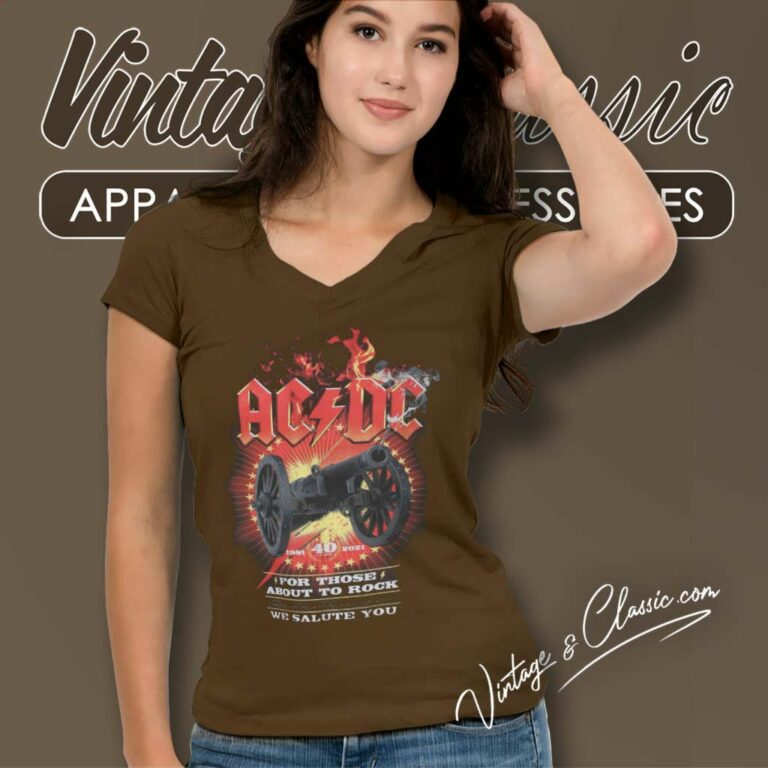 Acdc Shirt For Those About To Rock V Neck TShirt Acdc Shirt For Those About To Rock V Neck TShirt