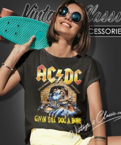 Acdc Shirt Give The Dog A Bone Women T Shirt