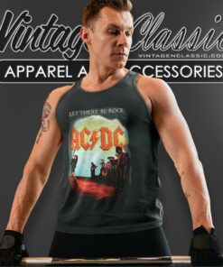 Acdc Shirt Let There Be Rock Tank Top Racerback