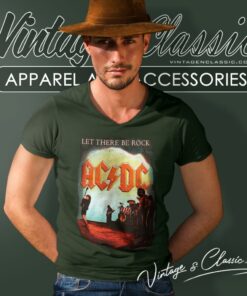 Acdc Shirt Let There Be Rock V Neck TShirt
