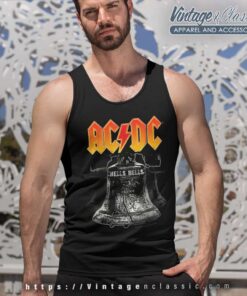 Acdc Shirt Song Hells Bells Tank Top Racerback