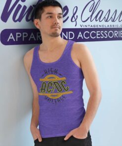 Acdc Shirt Song High Voltage Tank Top Racerback