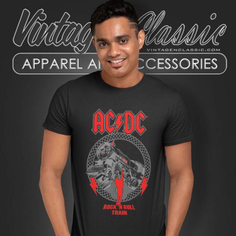 Acdc Shirt Song Rock N Roll Train 2008 T Shirt Acdc Shirt Song Rock N Roll Train 2008 T Shirt