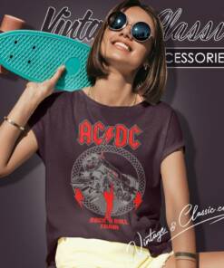 Acdc Shirt Song Rock N Roll Train 2008 Women T Shirt