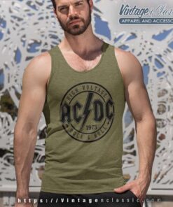 Acdc Shirt Song Rock N Roll Train Tank Top Racerback