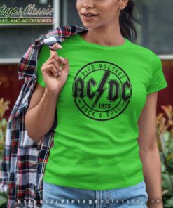 Acdc Shirt Song Rock N Roll Train Women TShirt