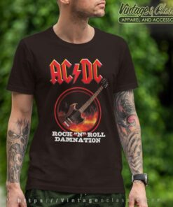 Acdc Shirt Song Rockn Roll Damnation T Shirt
