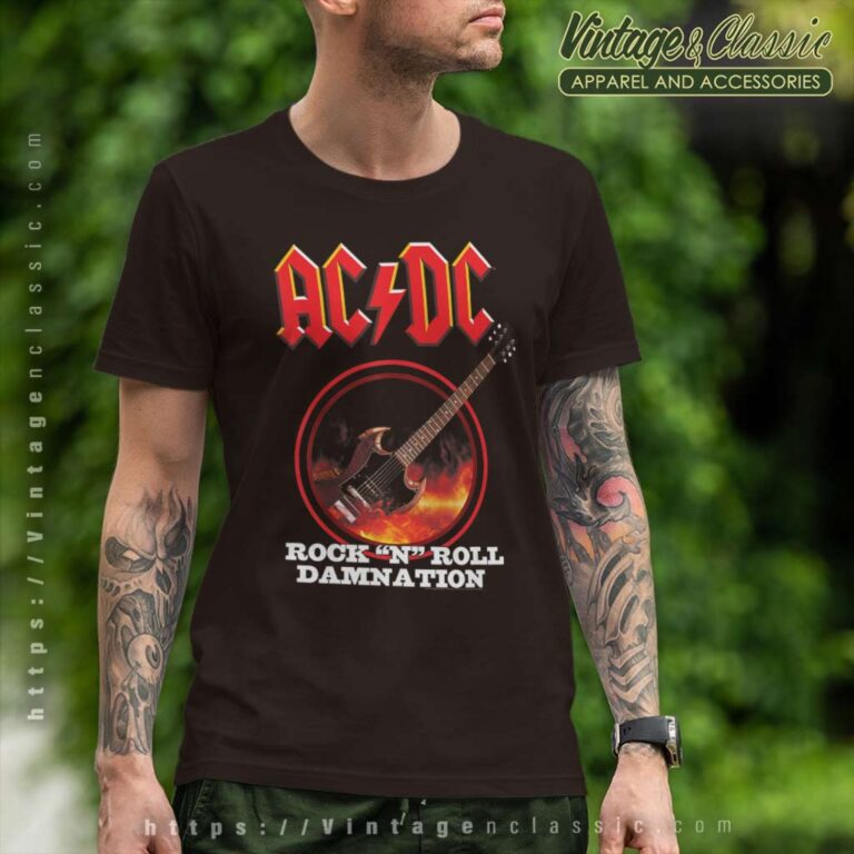 Acdc Shirt Song Rockn Roll Damnation T Shirt Acdc Shirt Song Rockn Roll Damnation T Shirt