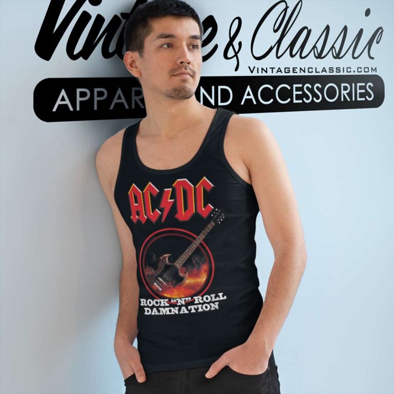 Acdc Shirt Song Rockn Roll Damnation Tank Top Racerback Acdc Shirt Song Rockn Roll Damnation Tank Top Racerback