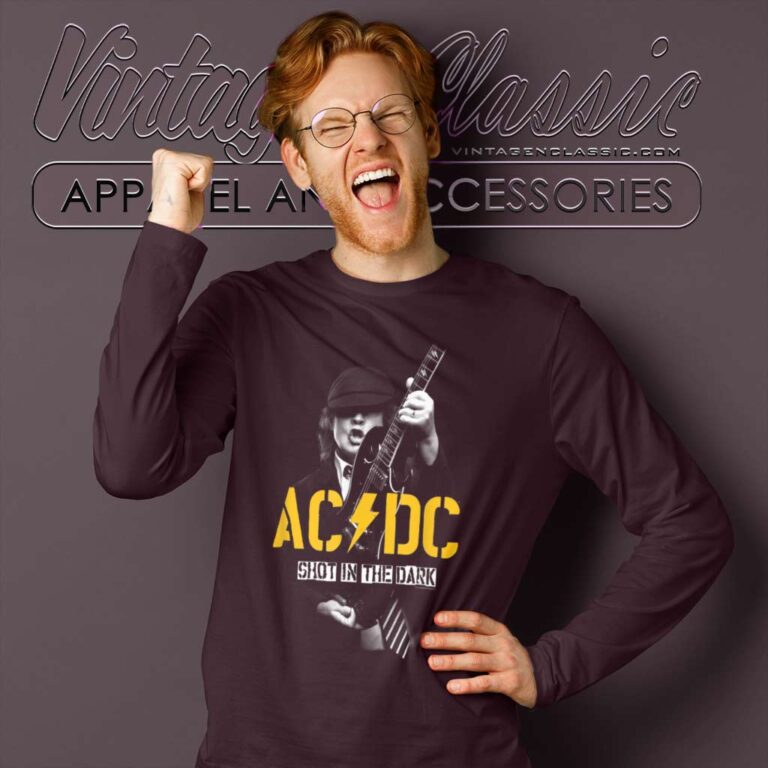 Acdc Shirt Song Shot In The Dark Long Sleeve Tee Acdc Shirt Song Shot In The Dark Long Sleeve Tee