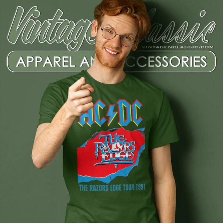 Acdc Shirt The Razors Edge Tour T Shirt Acdc Shirt The Razors Edge Tour T Shirt