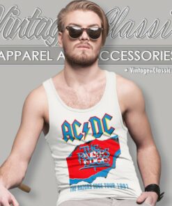 Acdc Shirt The Razors Edge Tour Tank Top Racerback