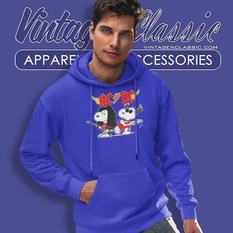 Acdc Snoopy Rock Hoodie Acdc Snoopy Rock Hoodie