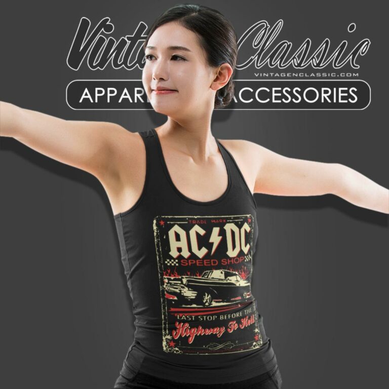 Acdc Speed Shop Tank Top Racerback Acdc Speed Shop Tank Top Racerback