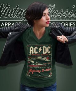 Acdc Speed Shop V Neck TShirt