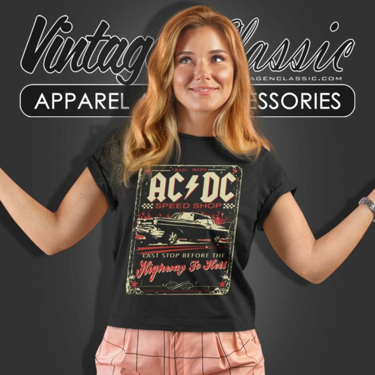 Acdc Speed Shop Women T Shirt Acdc Speed Shop Women T Shirt