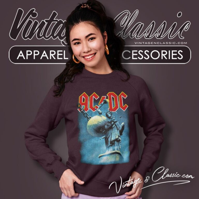 Acdc Statue Of Liberty Sweatshirt Acdc Statue Of Liberty Sweatshirt