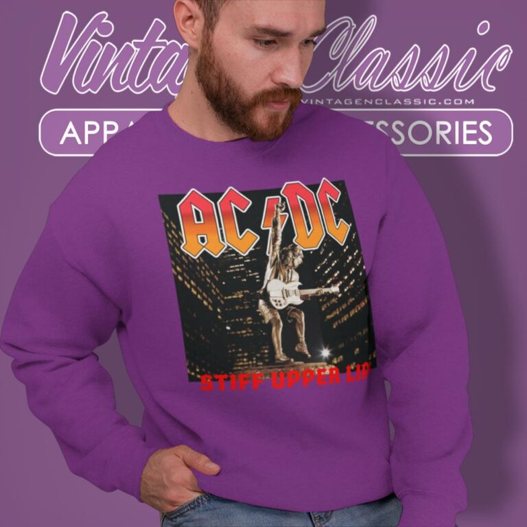 Acdc Stiff Upper Lip Sweatshirt Acdc Stiff Upper Lip Sweatshirt