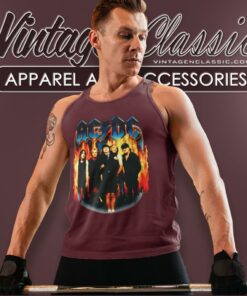 Acdc Stiff Upper Lip Tour Tank Top Racerback