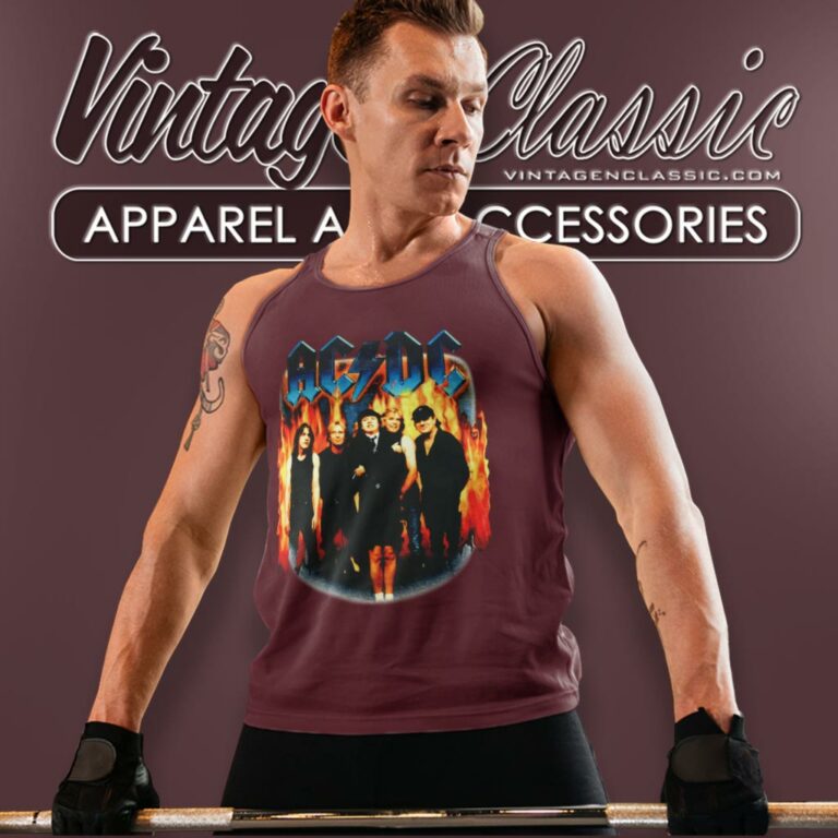 Acdc Stiff Upper Lip Tour Tank Top Racerback Acdc Stiff Upper Lip Tour Tank Top Racerback