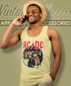 Acdc Thunderstruck Blue Tank Top Racerback