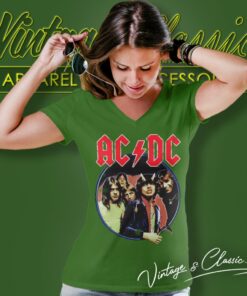 Acdc Thunderstruck Blue V Neck TShirt