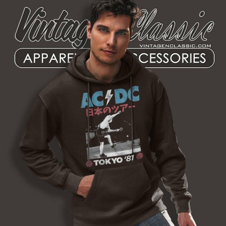 Acdc Tokyo 81 Concert Hoodie Acdc Tokyo 81 Concert Hoodie