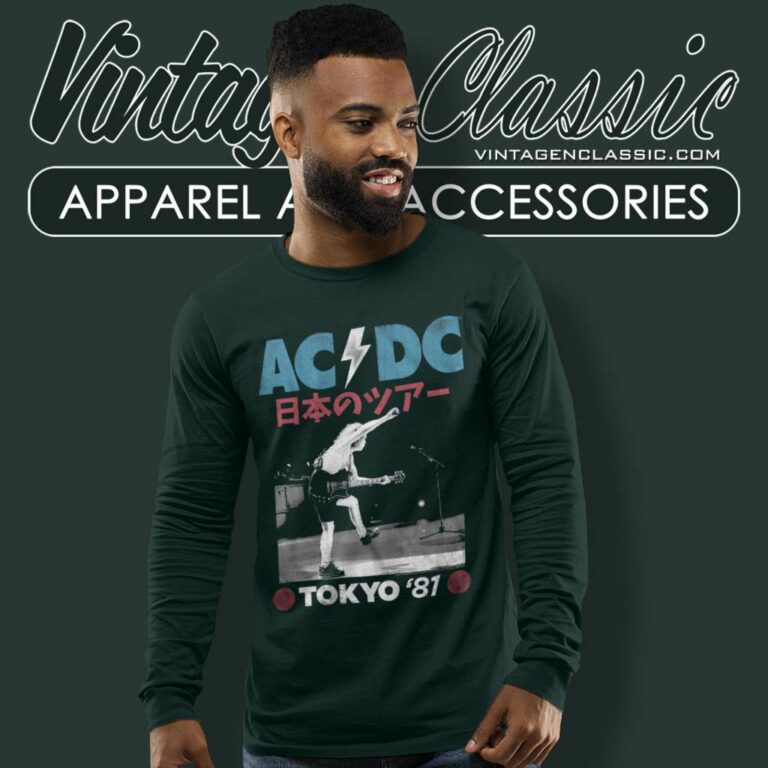 Acdc Tokyo 81 Concert Long Sleeve Tee Acdc Tokyo 81 Concert Long Sleeve Tee