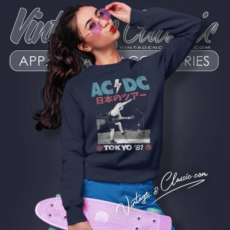 Acdc Tokyo 81 Concert Sweatshirt Acdc Tokyo 81 Concert Sweatshirt