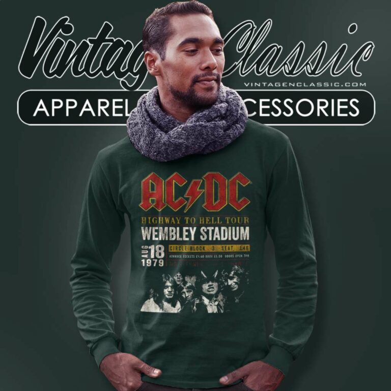 Acdc Wembley Stadium 79 Long Sleeve Tee Acdc Wembley Stadium 79 Long Sleeve Tee