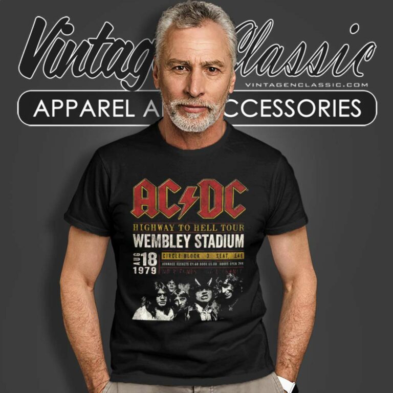 Acdc Wembley Stadium 79 T Shirt Acdc Wembley Stadium 79 T Shirt
