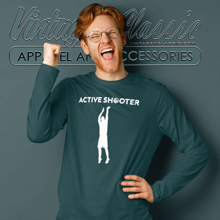 Active Shooter Shirt Basketball Player Active Shooter Long Sleeve Tee Active Shooter Shirt Basketball Player Active Shooter Long Sleeve Tee