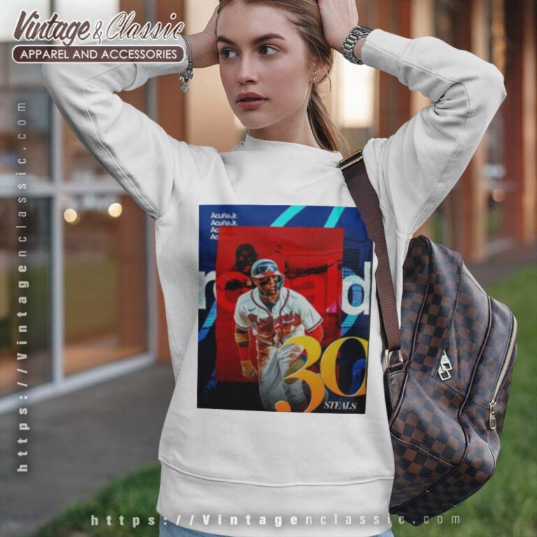 Acuna Jr Atlanta Braves 30 Mlb Steals Sweatshirt Acuna Jr Atlanta Braves 30 Mlb Steals Sweatshirt