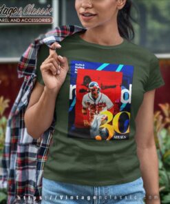 Acuna Jr Atlanta Braves 30 Mlb Steals Women TShirt