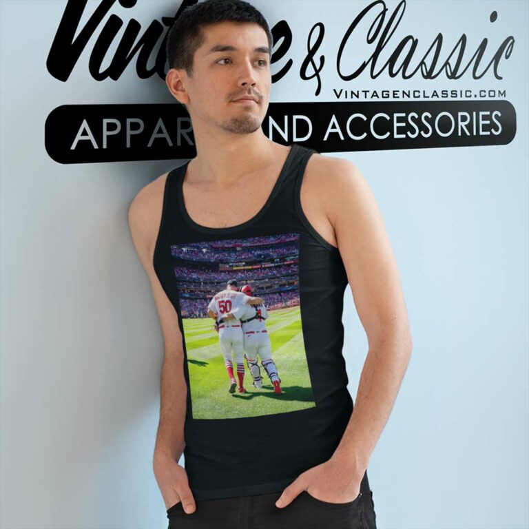 Adam Wainwright And Albert Pujols St Louis Cardinals Tank Top Racerback Adam Wainwright And Albert Pujols St Louis Cardinals Tank Top Racerback