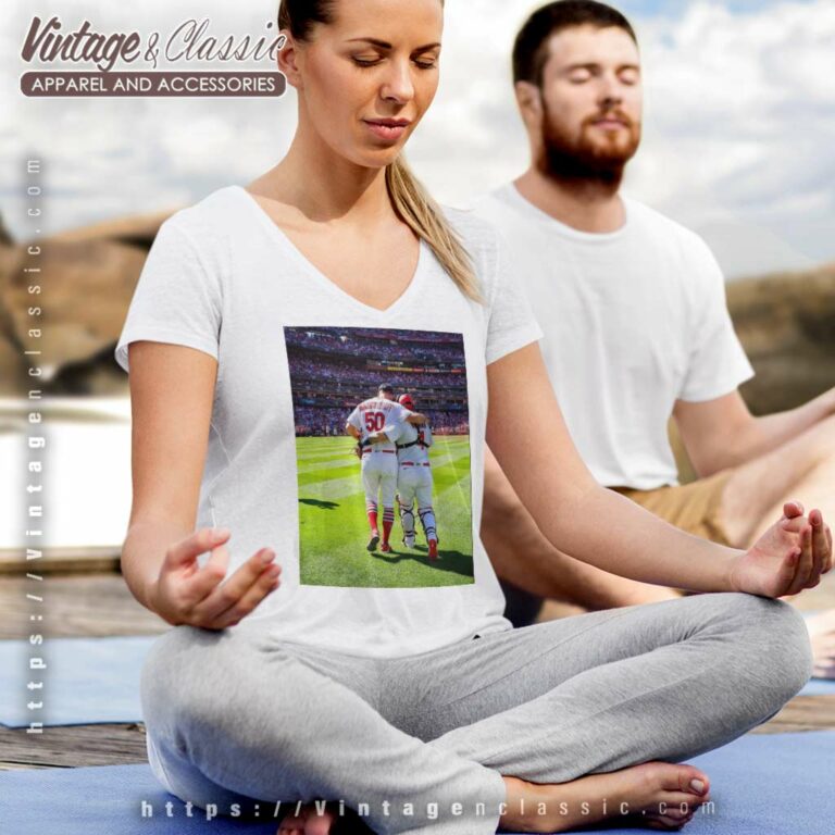 Adam Wainwright And Albert Pujols St Louis Cardinals V Neck TShirt Adam Wainwright And Albert Pujols St Louis Cardinals V Neck TShirt