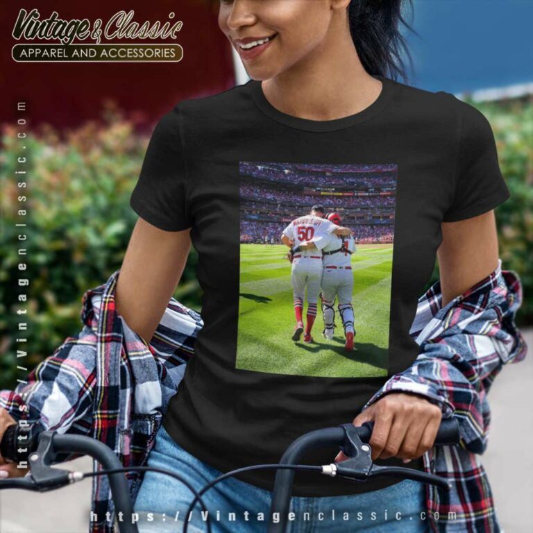 Adam Wainwright And Albert Pujols St Louis Cardinals Women TShirt Adam Wainwright And Albert Pujols St Louis Cardinals Women TShirt