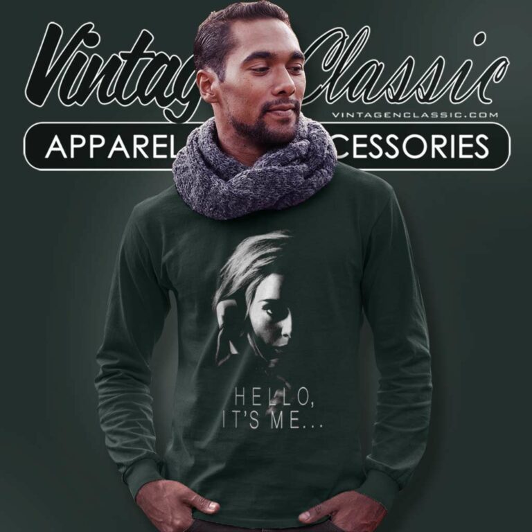 Adele Hello Its Me Long Sleeve Tee Adele Hello Its Me Long Sleeve Tee