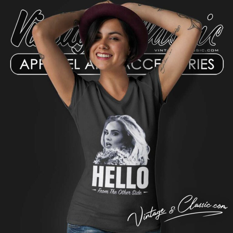 Adele Hello Shirt From The Other Side V Neck TShirt Adele Hello Shirt From The Other Side V Neck TShirt